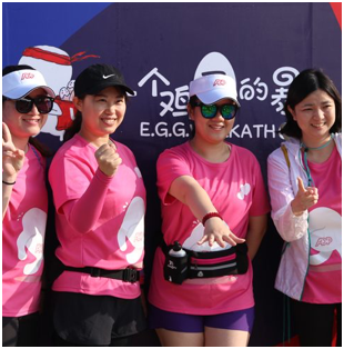Four female ADP participants from the 50km Egg Walkathon