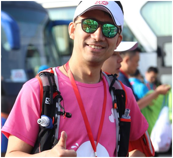 male ADP associate at the 50km Egg Walkathon