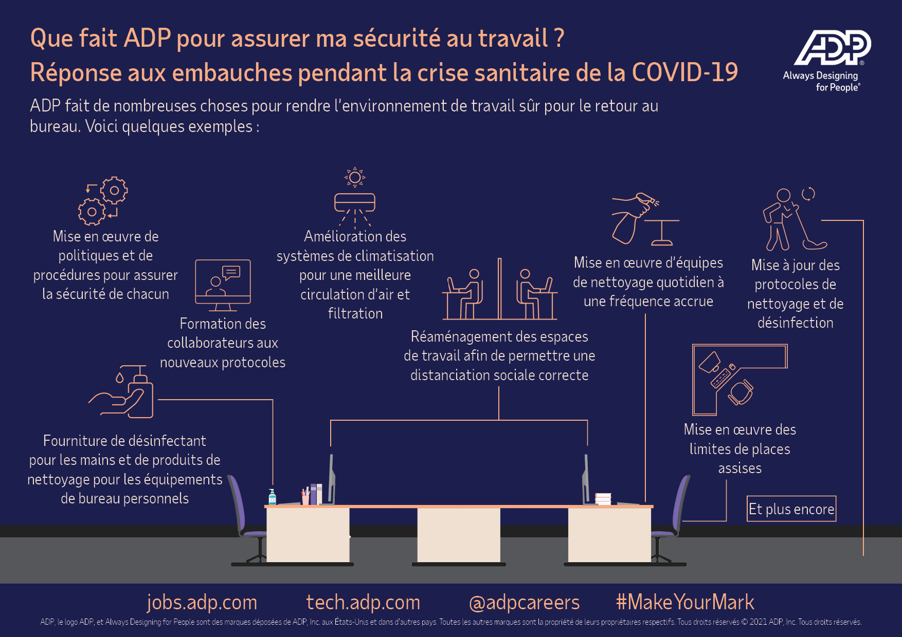 Que fait ADP pour assurer ma sécurité au travail ?
